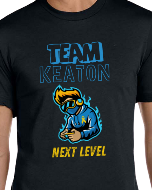 Team Keaton Next Level - Fundraiser Shirt - Adult Black