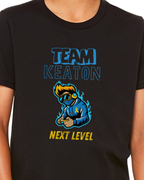 Team Keaton Next Level - Fundraiser Shirt - Youth Black