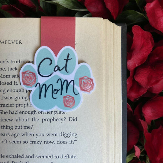 Cat Mom Magnetic Bookmark