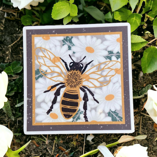 Bee Paper Art 2 Sticker