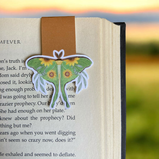 Sunflower Moth Magnetic Bookmark