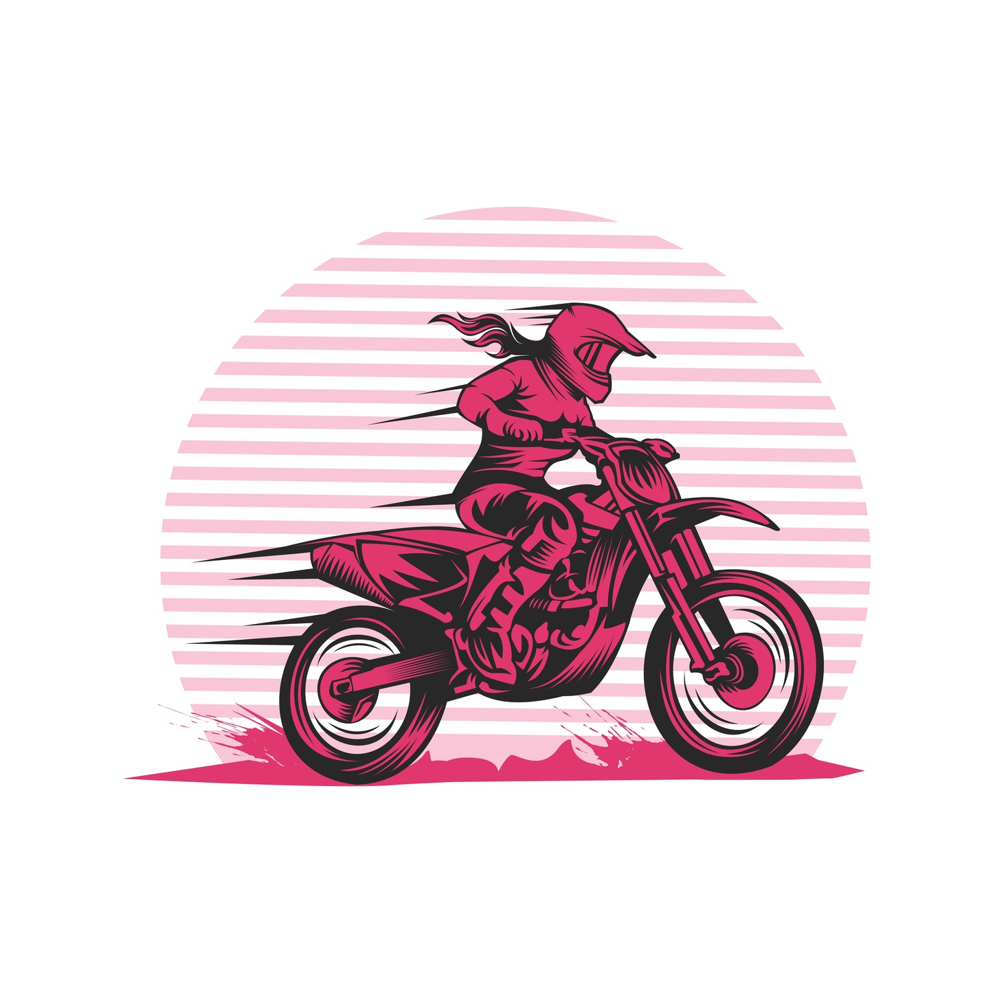 Girl Motorcross Decal