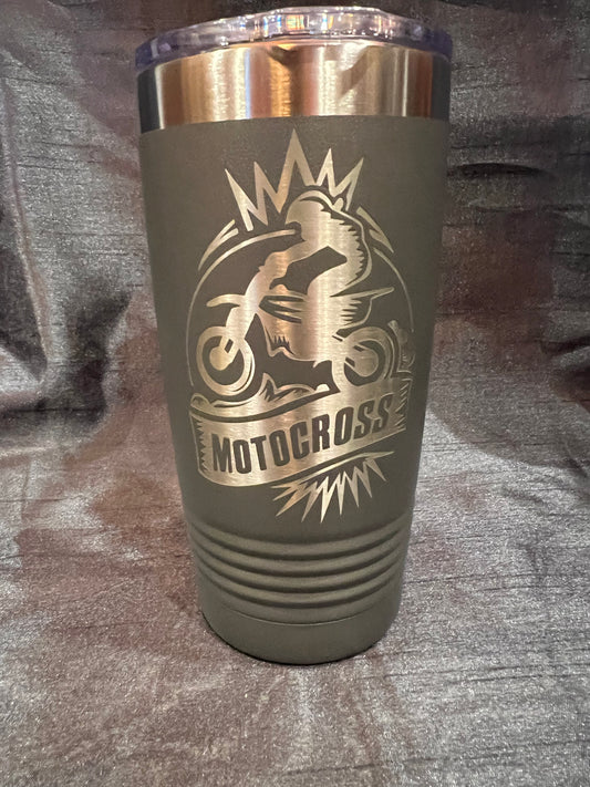 Motocross 20oz Polar Camel Tumbler