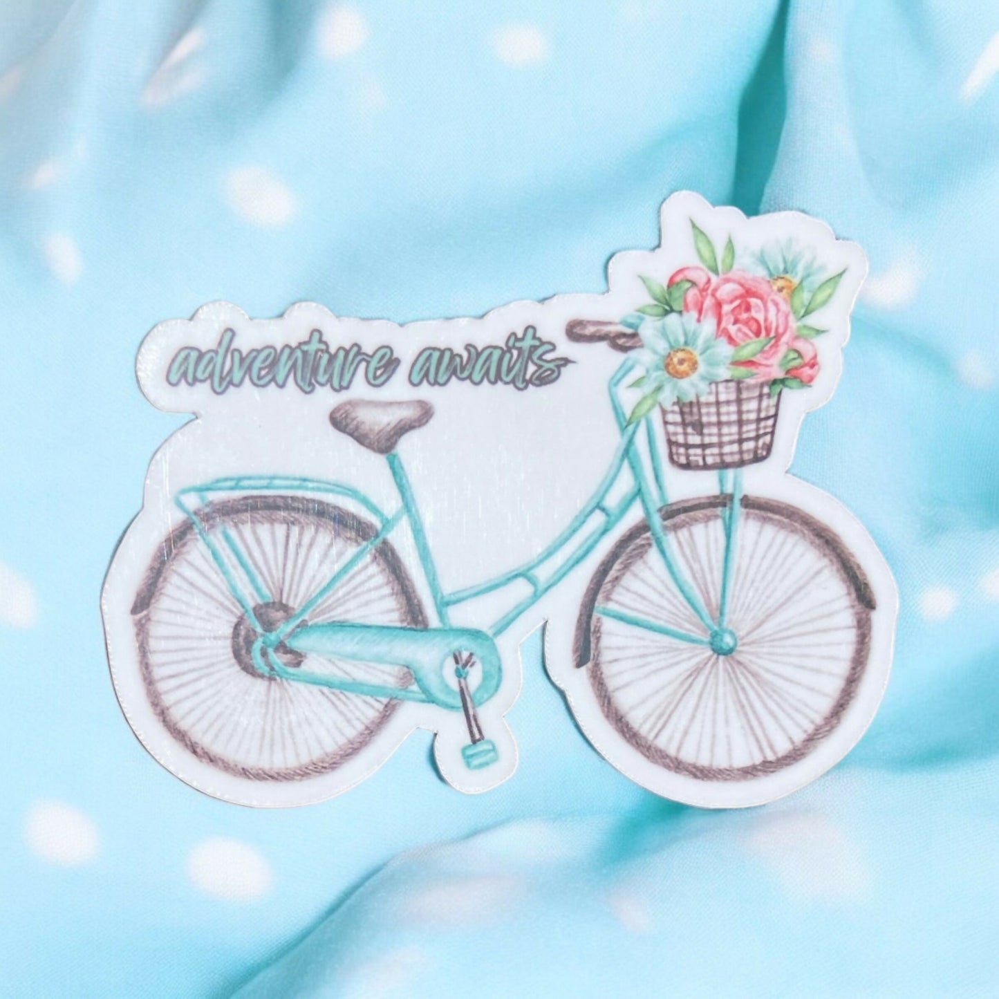 Blue Bike Sticker