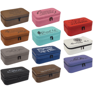 Leatherette Large Travel Jewelry Box