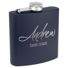 Load image into Gallery viewer, 6 oz. Powder Coated Stainless Steel Flask
