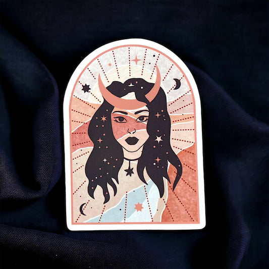 Moon Women BoHo Sticker