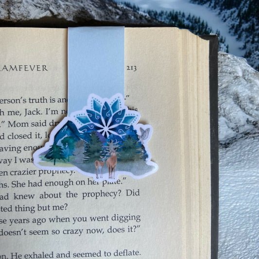 Mandala Mountain Magnetic Bookmark