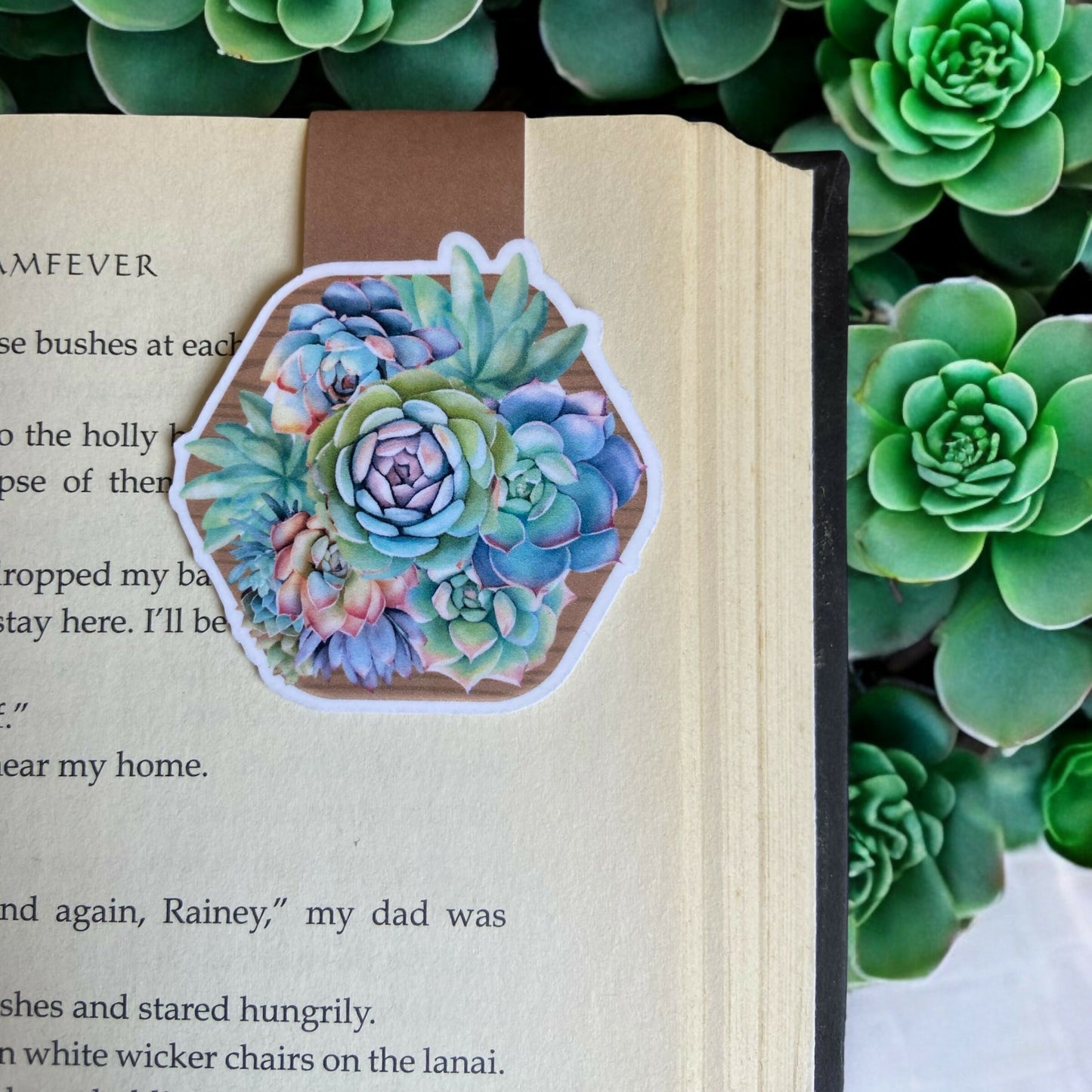 Succulent Magnetic Bookmark