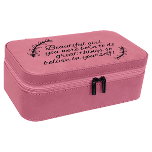 Leatherette Large Travel Jewelry Box