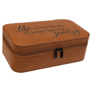 Leatherette Large Travel Jewelry Box