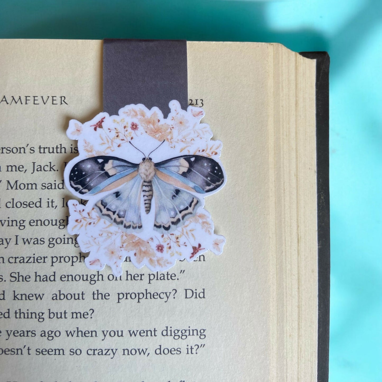 Moth Magnetic Bookmark