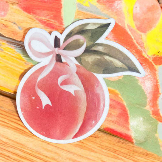 Peach Sticker