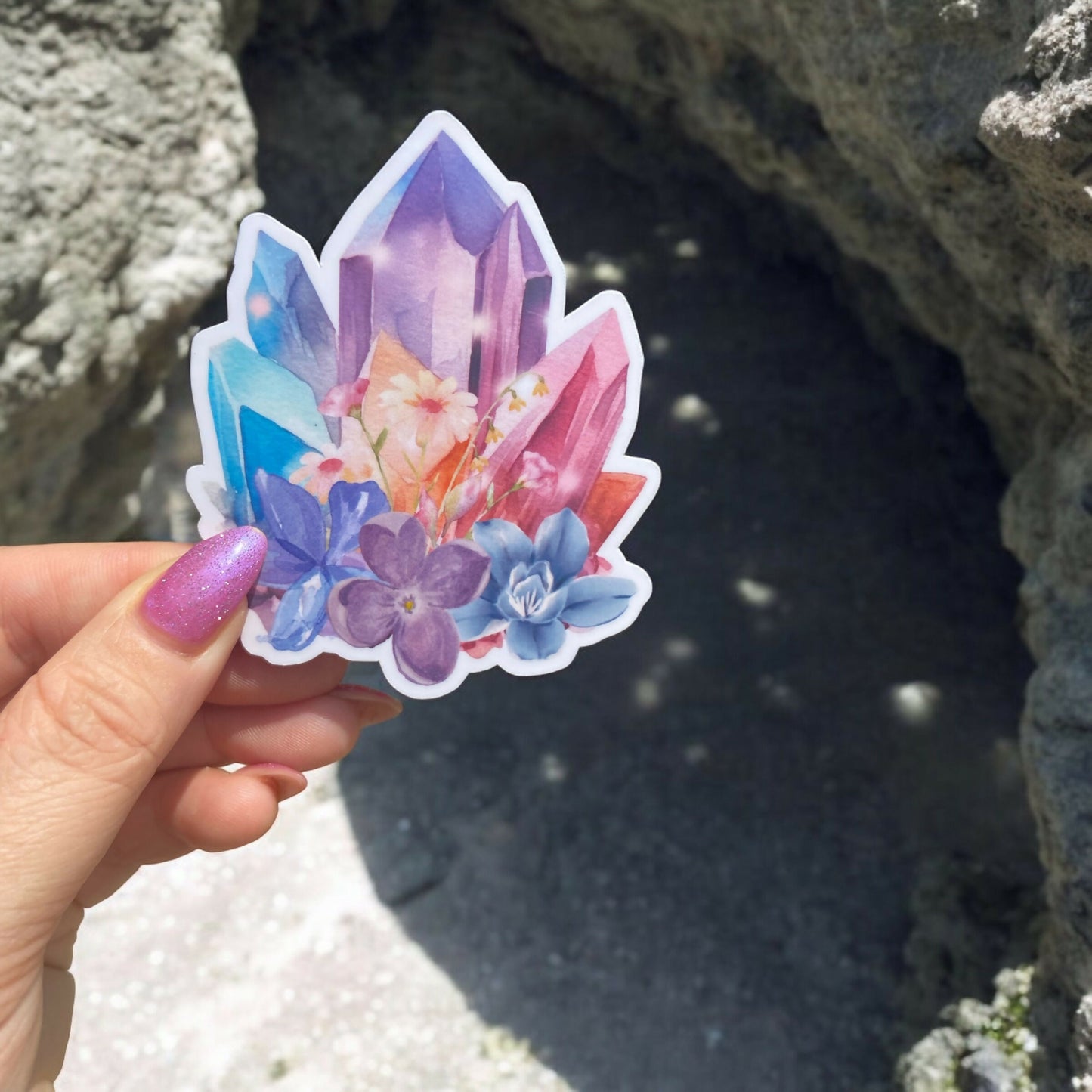 Crystal Flower Sticker