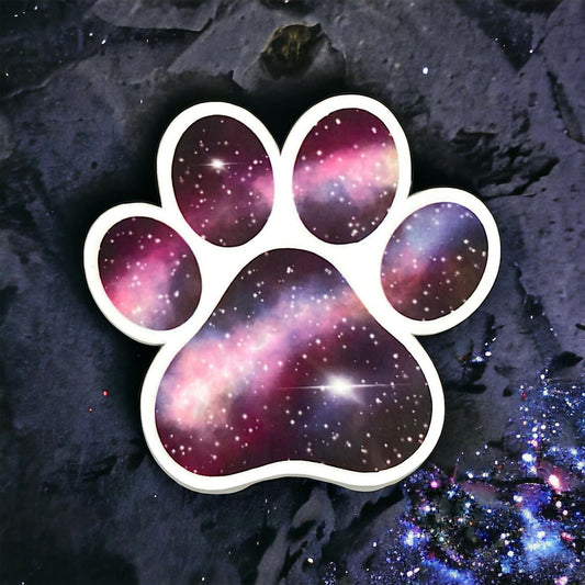 Dog Paw Galaxy Sticker