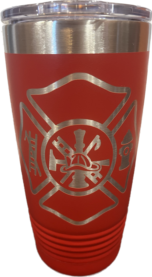 Firefighter Emblem 20oz Polar Camel Tumbler